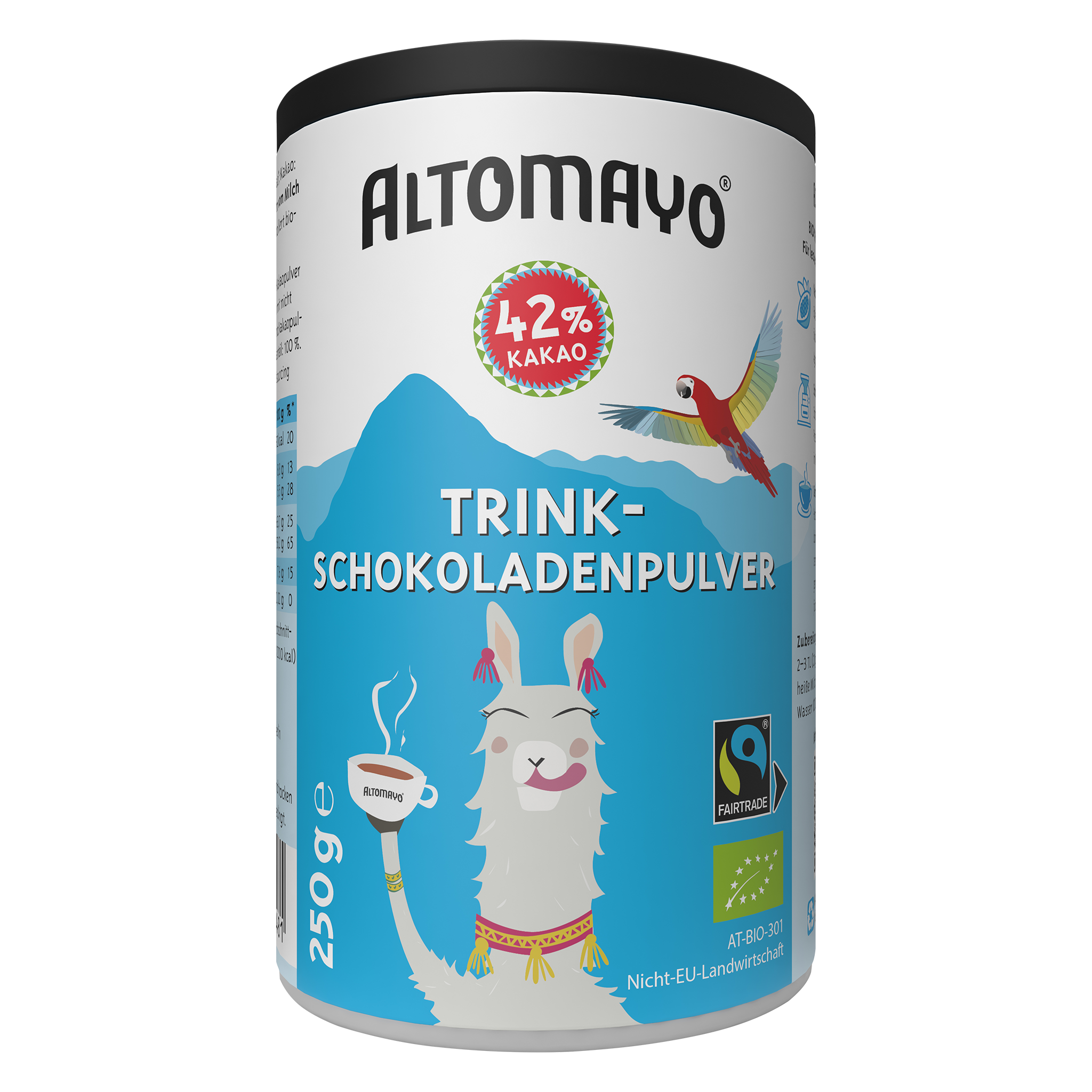 Bio-Fairtrade Trinkschokoladenpulver, Pulver, 250 g