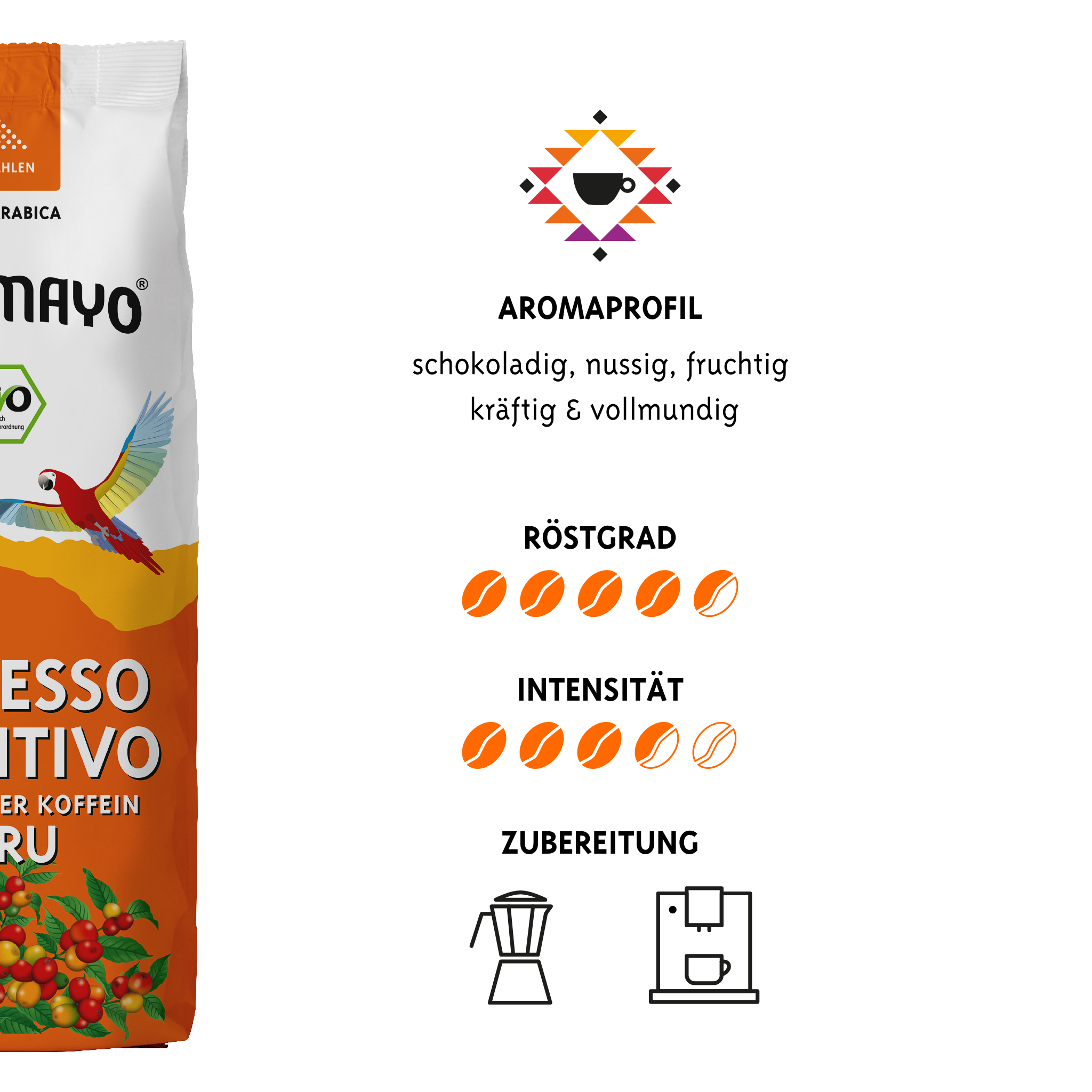 Bio Espresso Sensitivo, gemahlen, 250 g