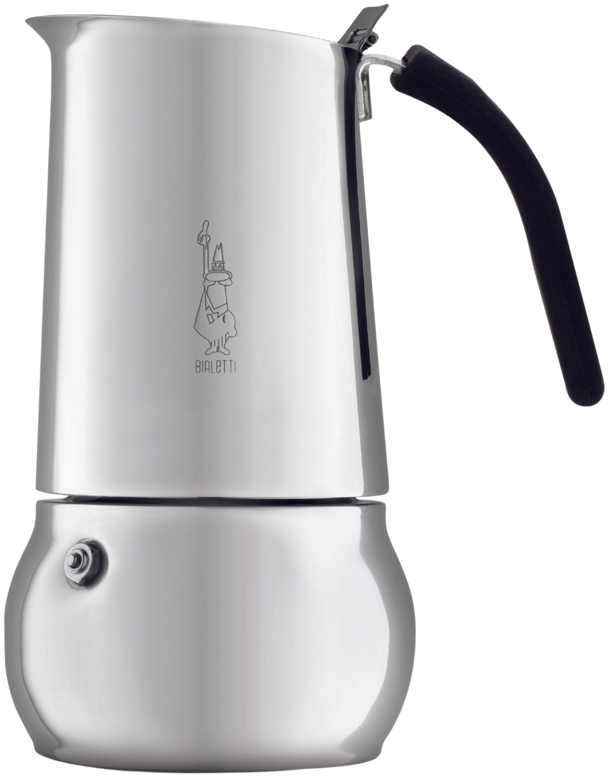 Bialetti Espressokocher "Kitty" (0,145 l) aus Edelstahl mit ALTOMAYO-Logo