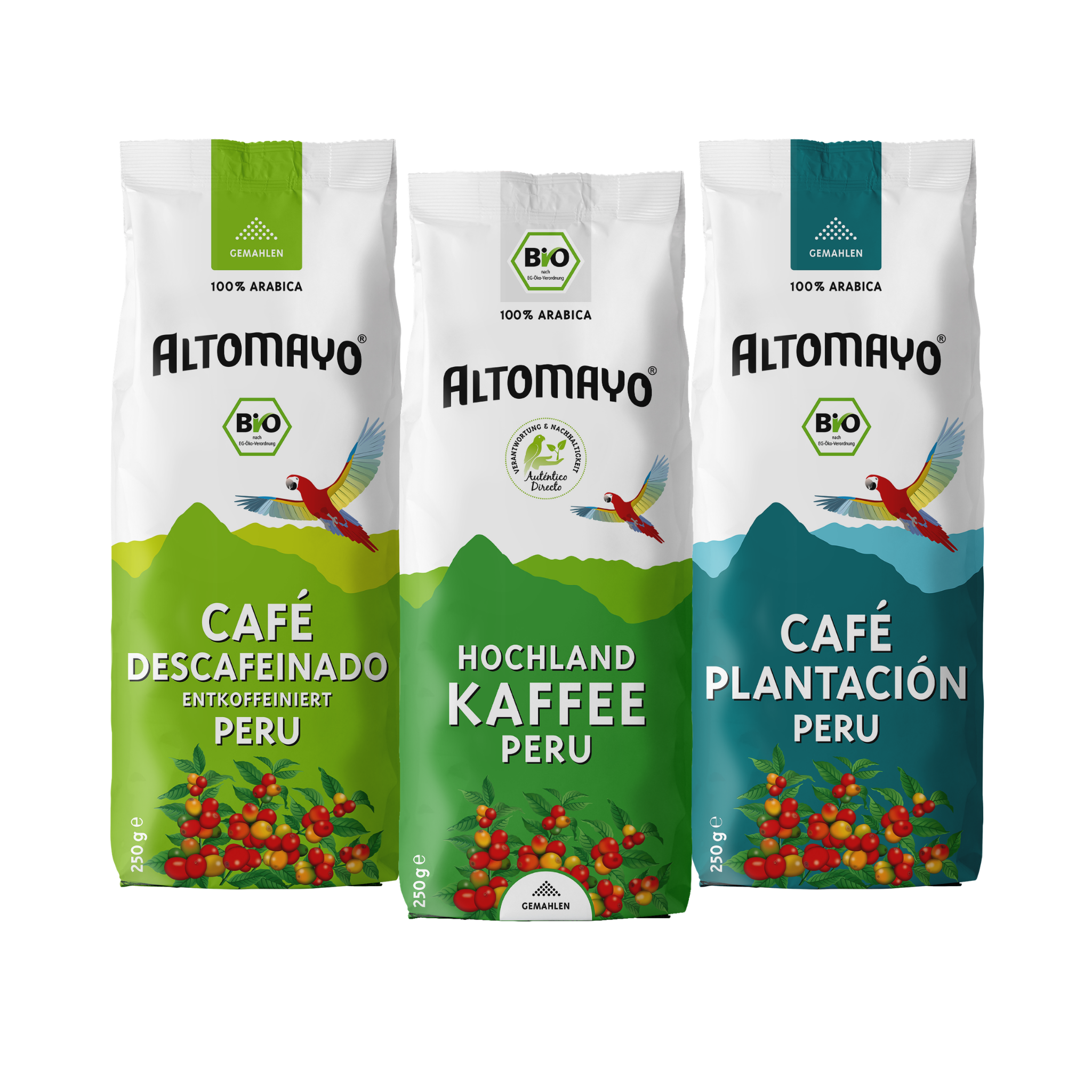 Probierset Filterkaffee, gemahlen, 250 g