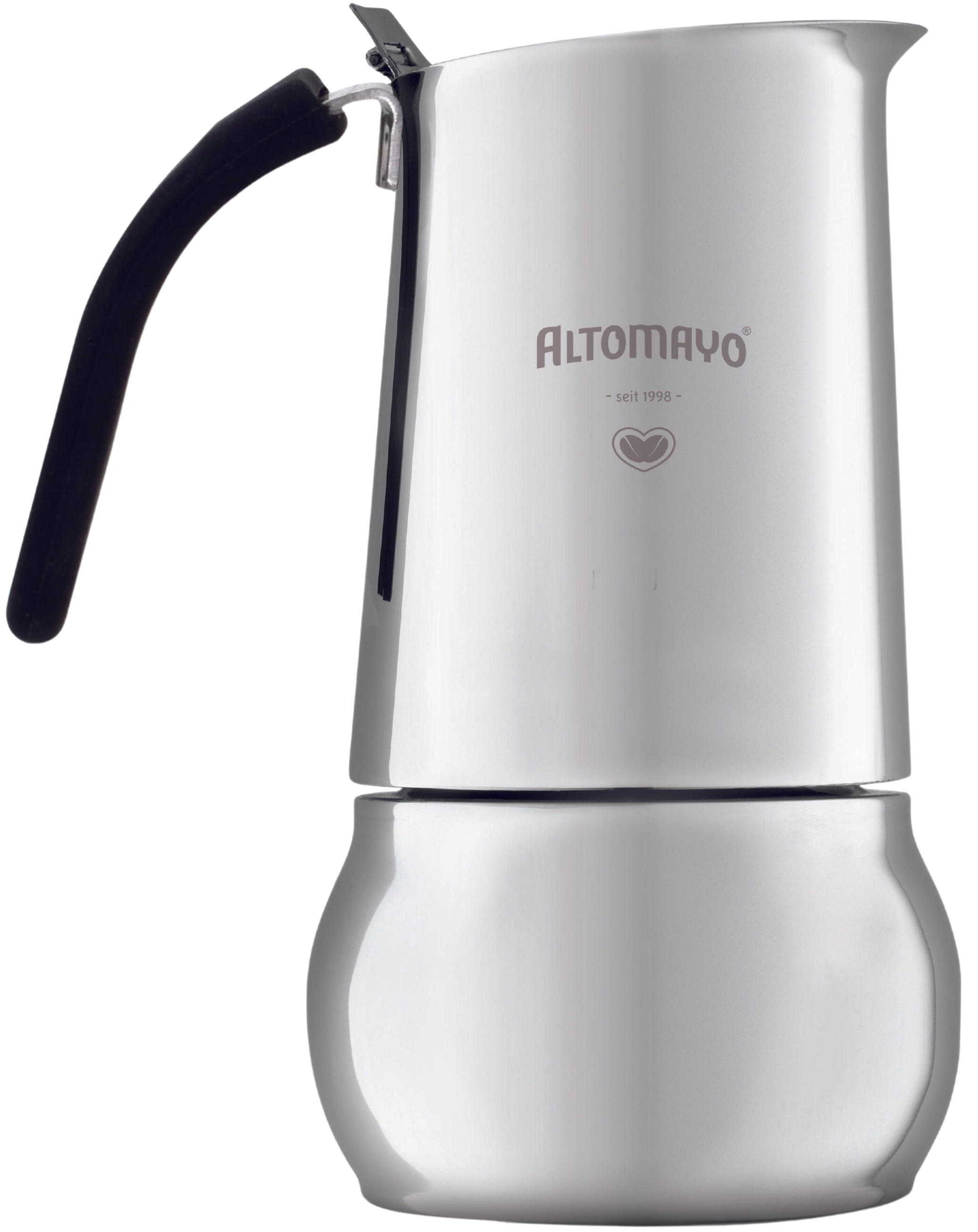 ALTOMAYO Bialetti "Kitty" espresso maker (0.145 l) made of stainless steel