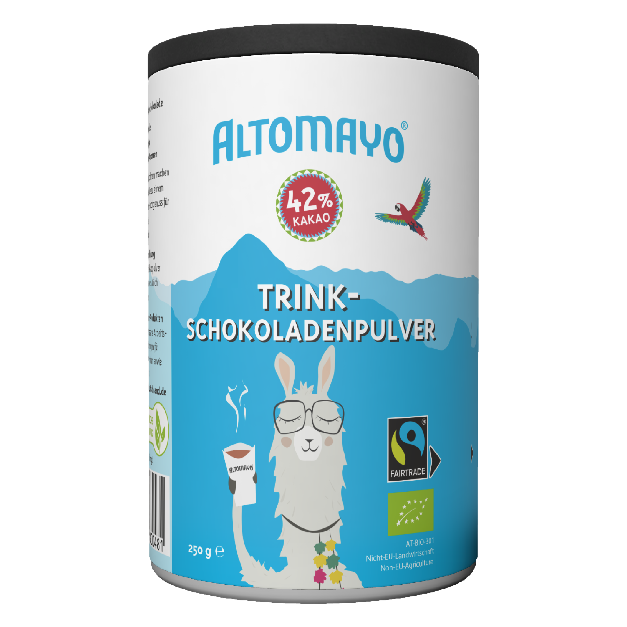 Organic Fairtrade Drinking Chocolate, Powder, 250 g