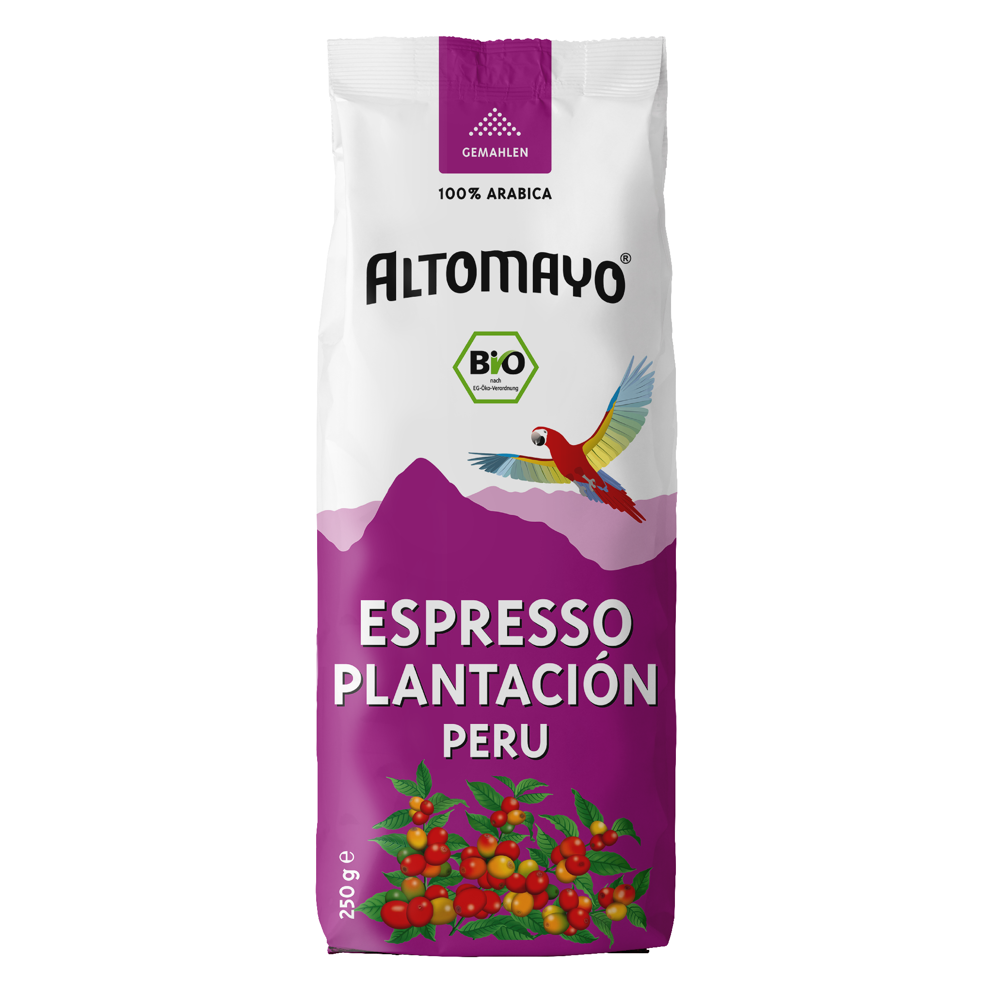 Organic Espresso Plantación, ground, 250 g