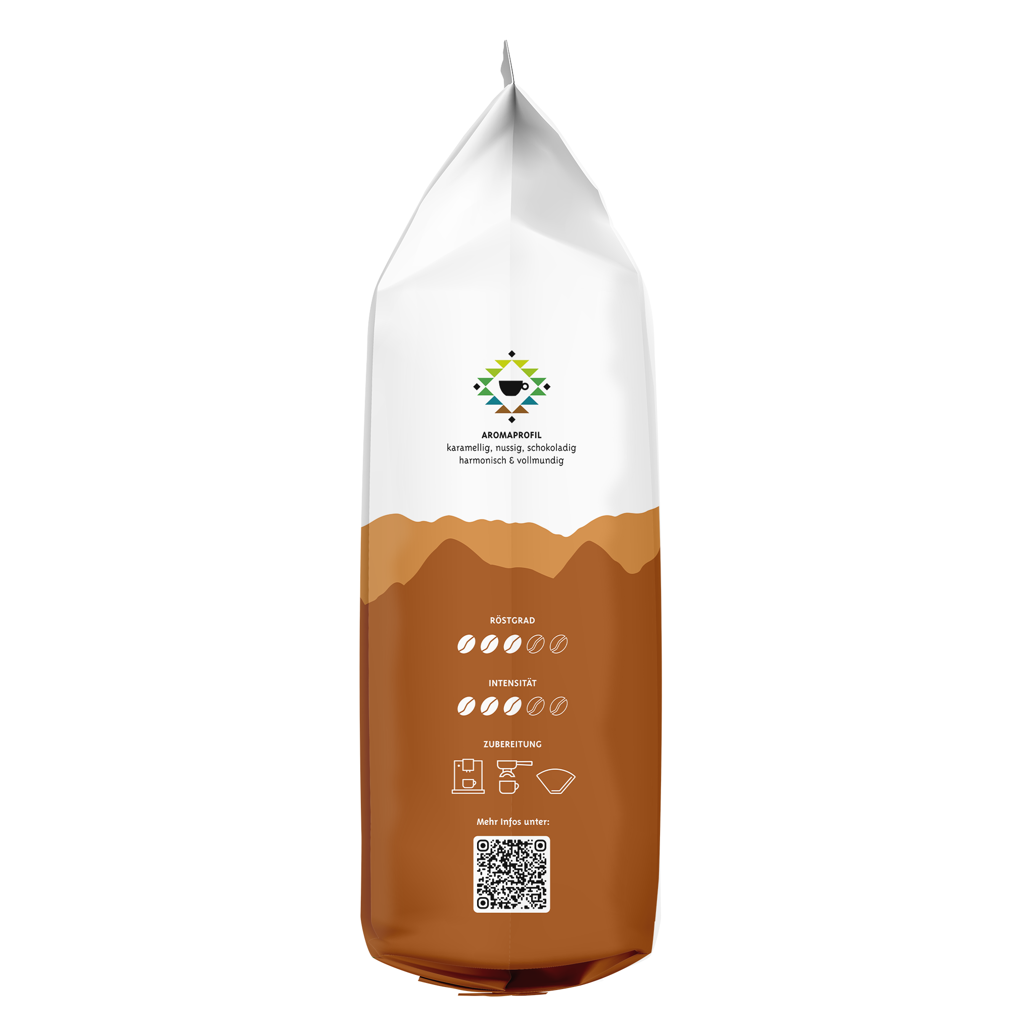 ALTOMAYO Bio Café Crema Bohnen 1000 g Packshot Seitenansicht links