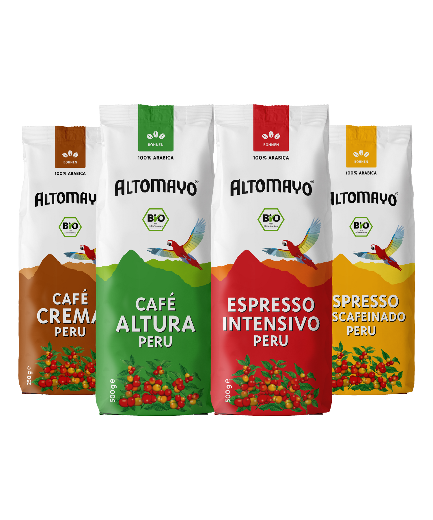 ALTOMAYO Bio Geschenk Probiersets Produktkollektion Grafik