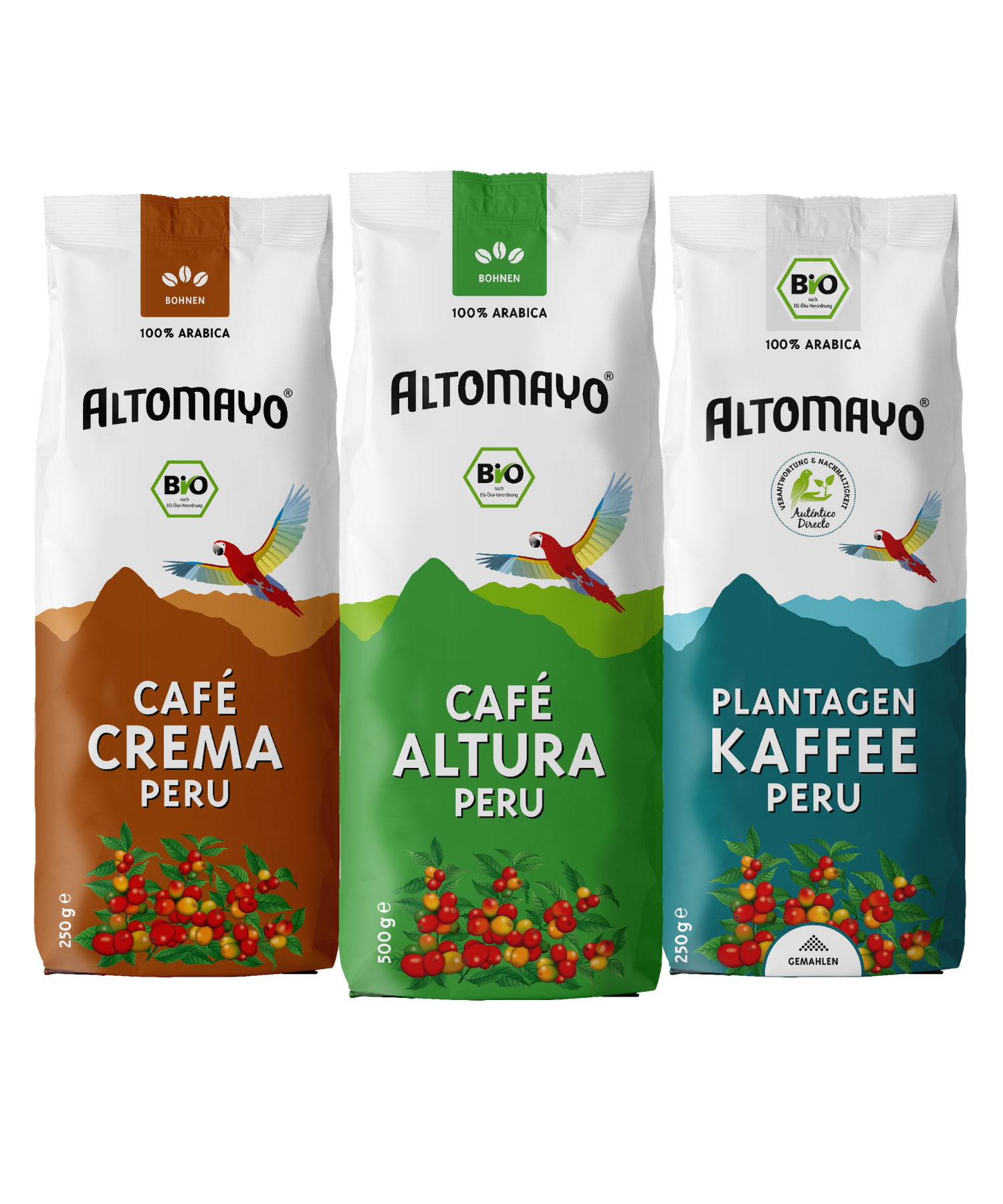 Unsere ALTOMAYO Kaffee-Spezialitäten