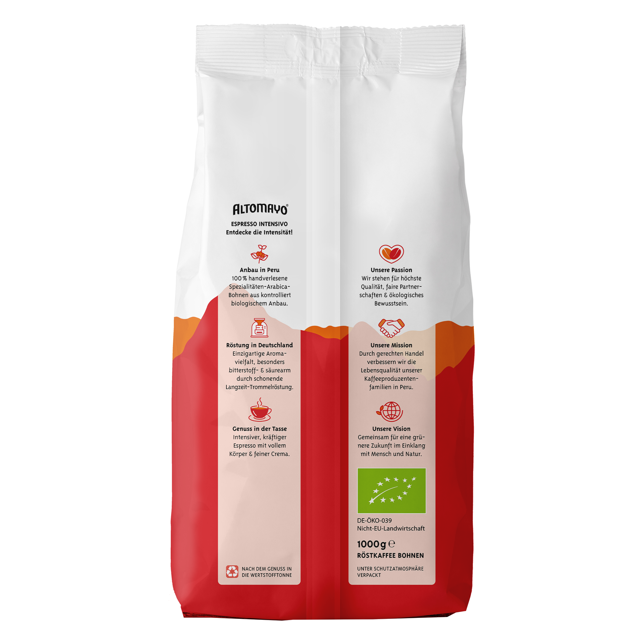 Bio Espresso Intensivo, Bohnen, 1000 g