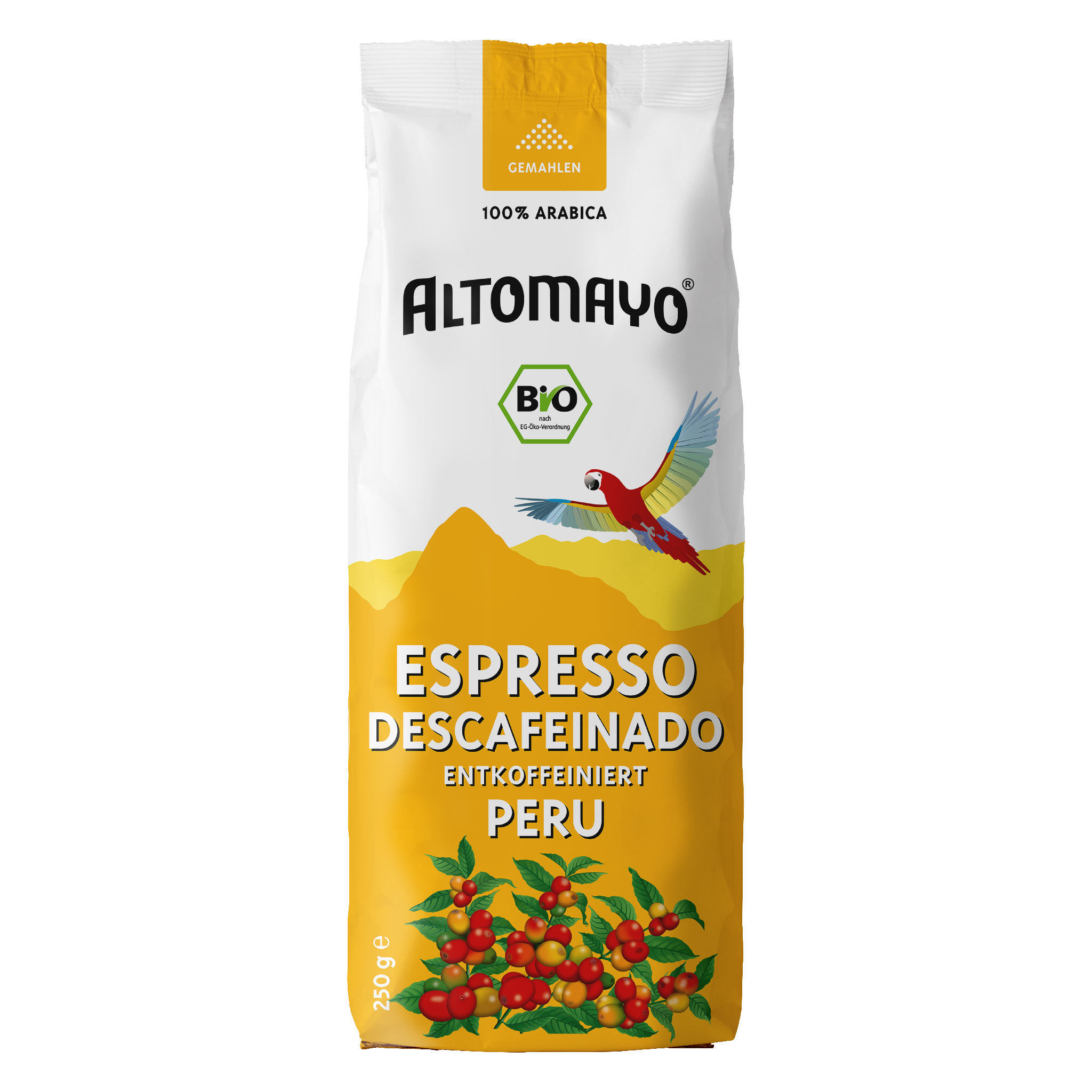 Organic Espresso Descafeinado Decaffeinated, ground, 250 g