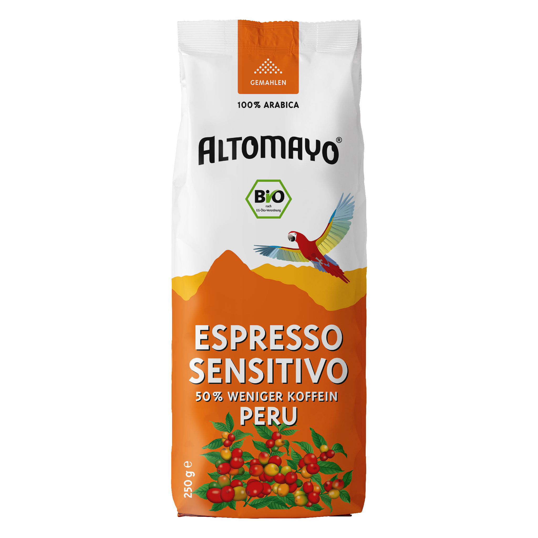 Organic Espresso Sensitivo, ground, 250 g