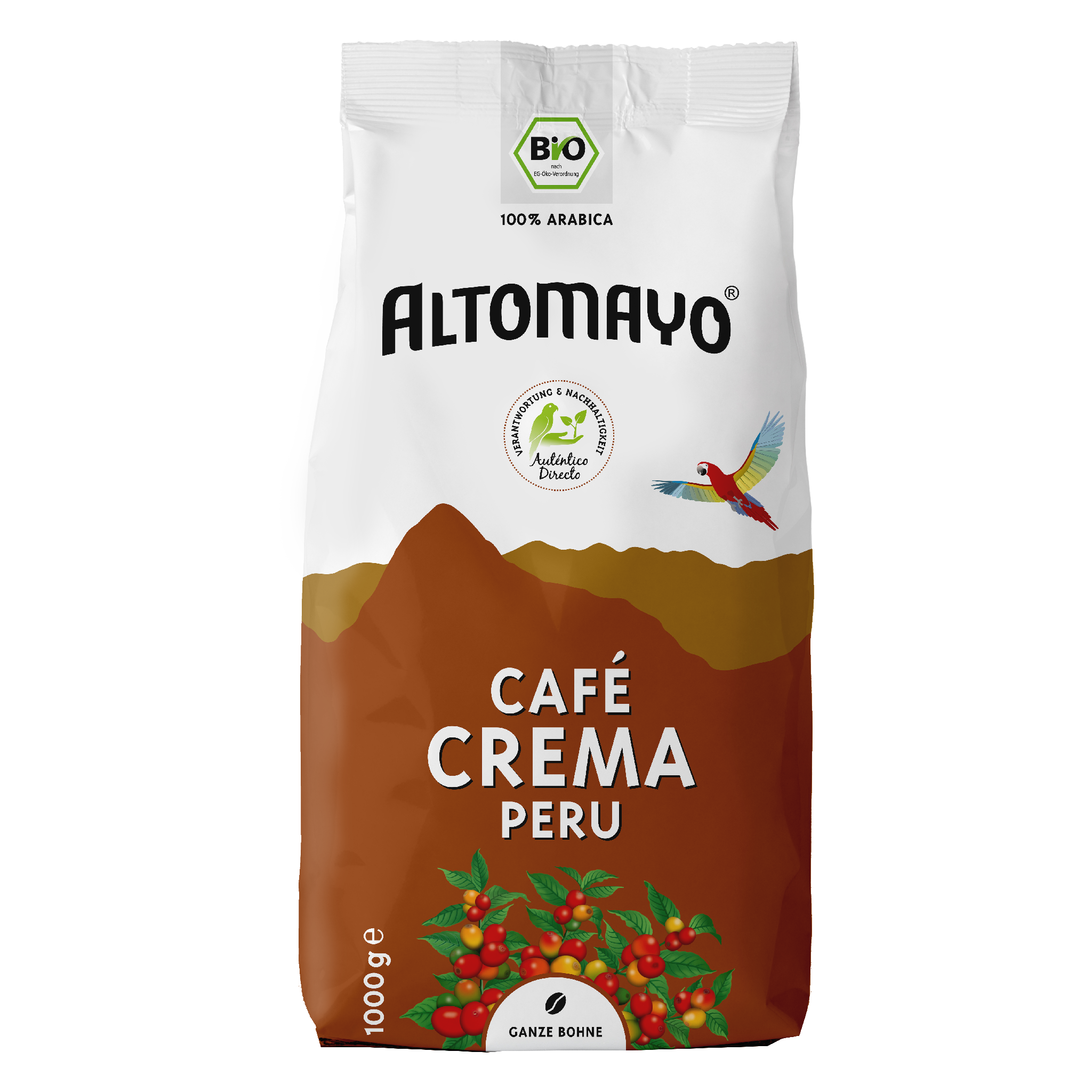 Organic Café Crema, beans, 1000 g