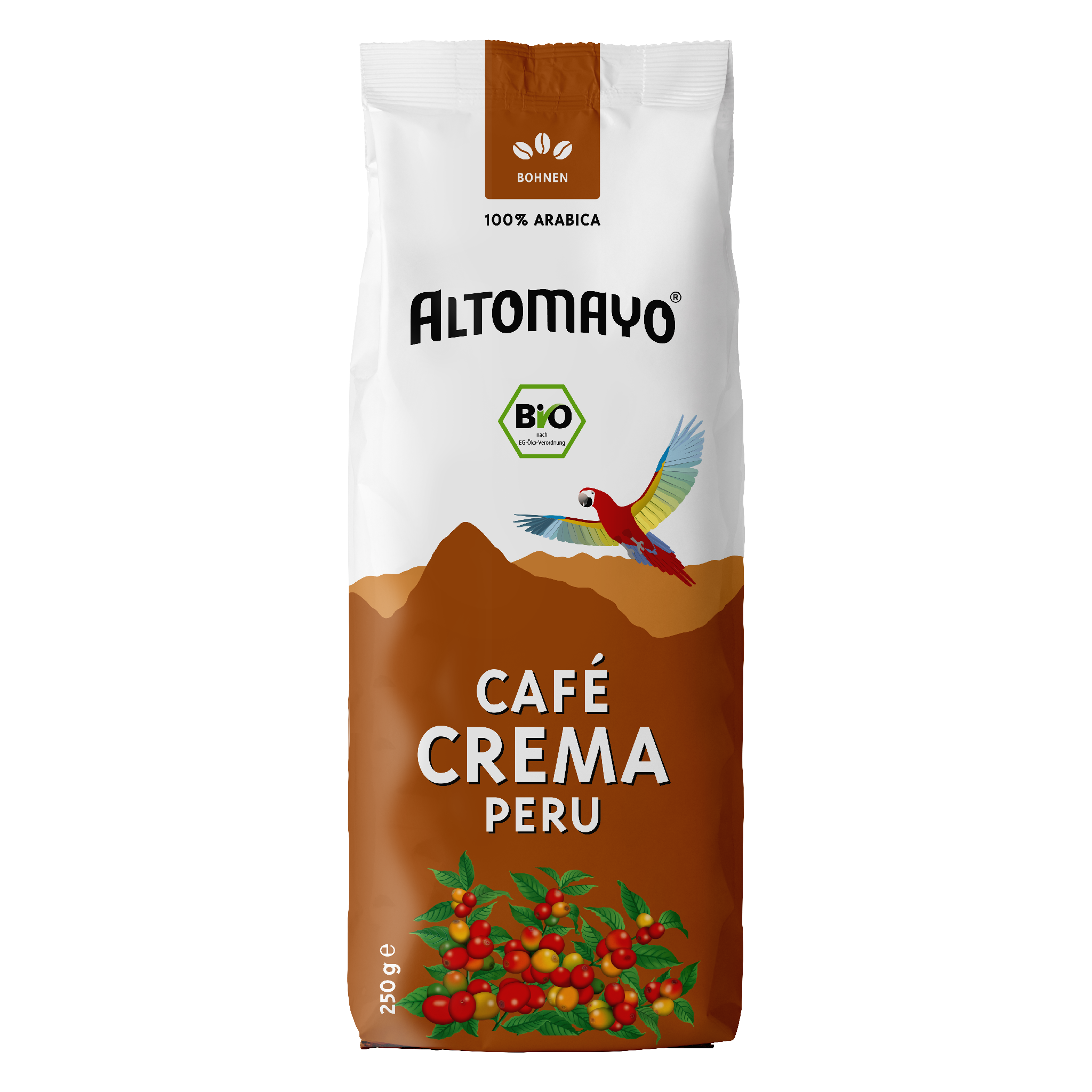 Bio Café Crema, Bohnen, 250 g