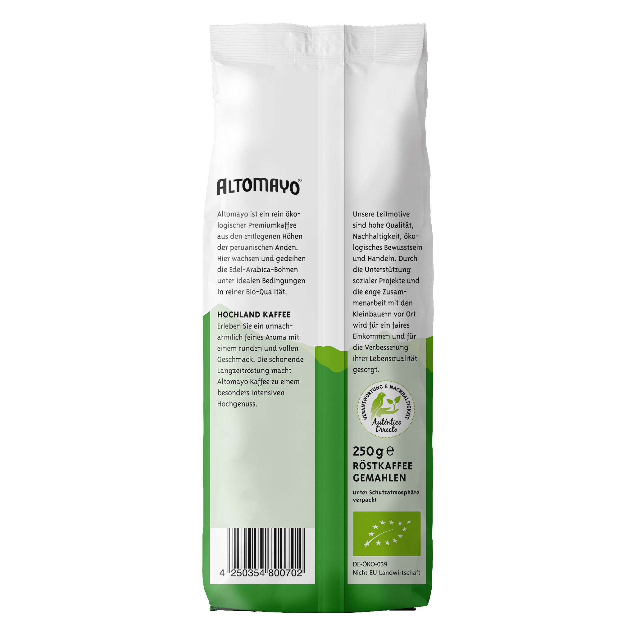 Bio Hochland Kaffee, gemahlen, 250 g