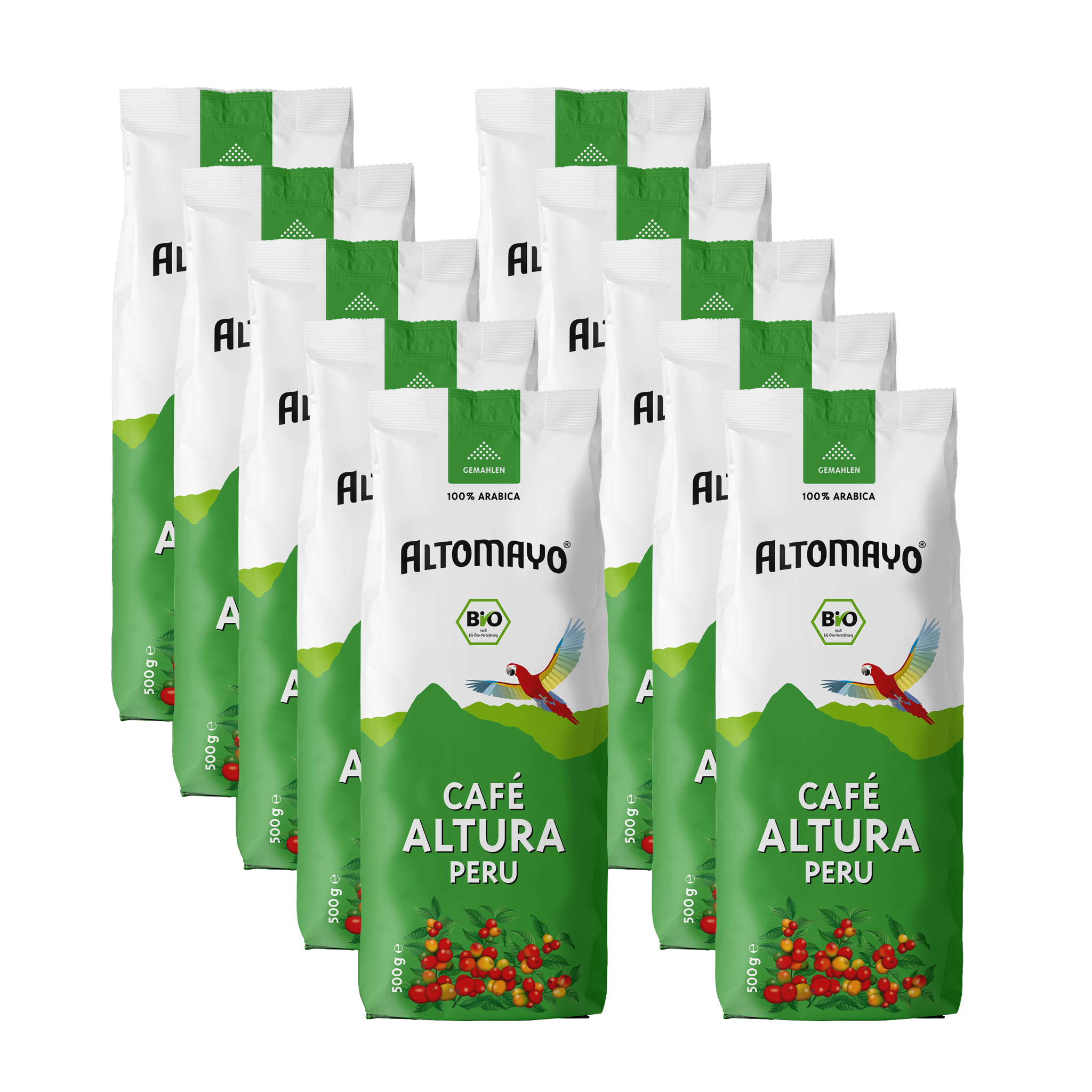 Organic Café Altura Peru, ground, 10 x 500 g