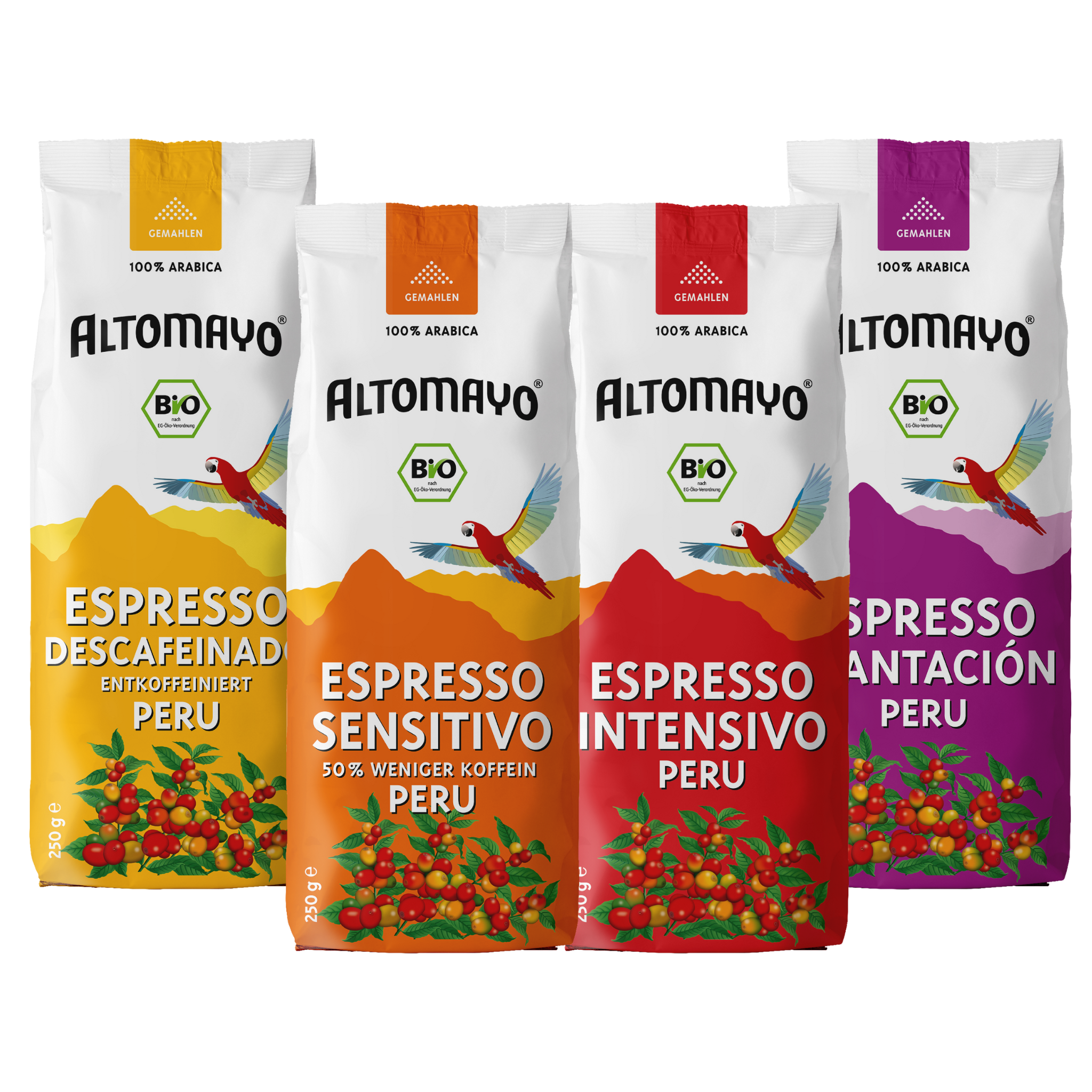 Espresso & Decaffeinated Espresso Sample Set, Ground, 250 g