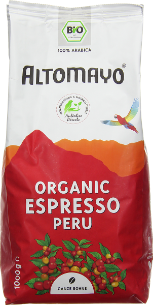 Bio Organic Espresso, Bohnen, 1 x 1000 g Beutel