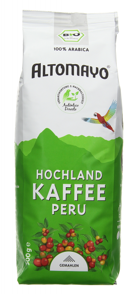 ALTOMAYO - Hochland Kaffee, gemahlen, 500 g Beutel Vorne