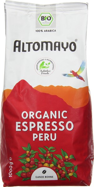 Organic Espresso, ganze Bohnen (1000 g)