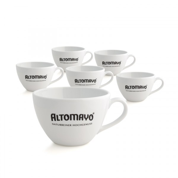 6 Caffè Latte Tassen
