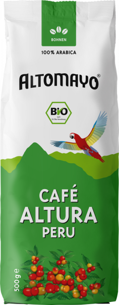 Bio Hochland Kaffee, Bohnen, 1 x 500 g Beutel